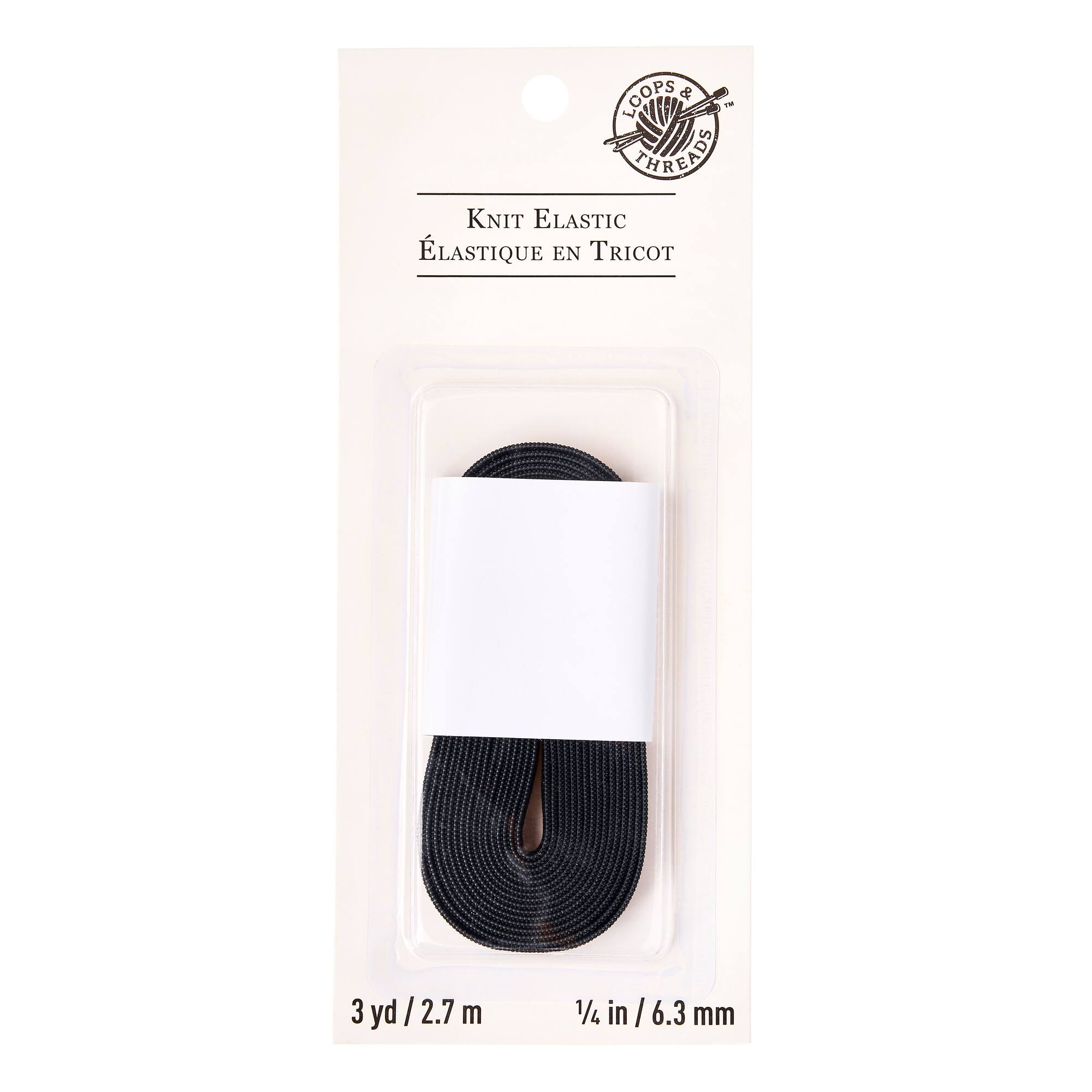 1/4" Knit Elastic by Loops & Threads